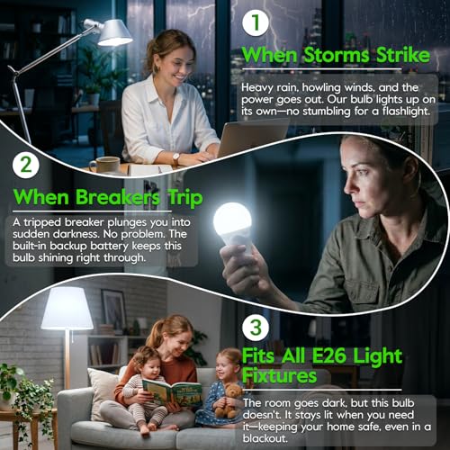 6 Pack Rechargeable Light Bulbs (6 Count)