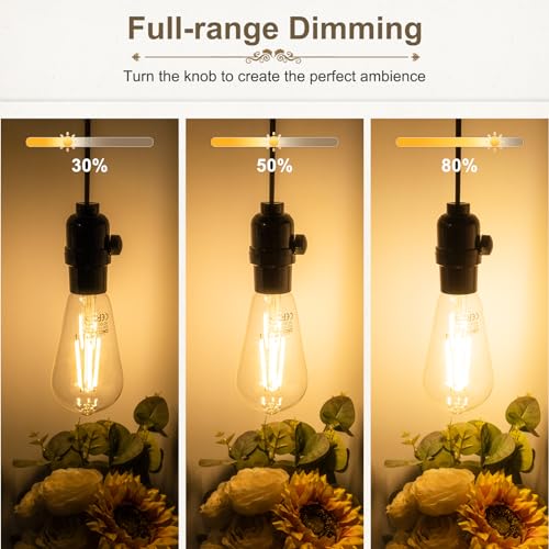 UL Listed Full Range Dimmer Lamp Socket Replacement (2 Count)
