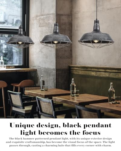 Large Farmhouse Pendant Lights 2 Pack