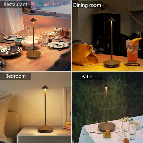 2 Pack LED Rechargeable Cordless Table Lamps