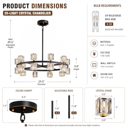 Crystal Chandelier for Dining Room