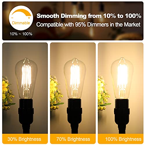 12 Pack E26 LED Edsion Bulbs 60 Watt (12 Count)