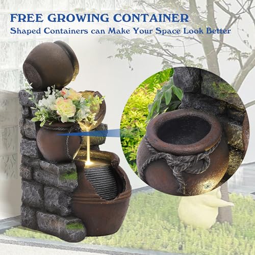 Outdoor Cascading Rock Water Fountain