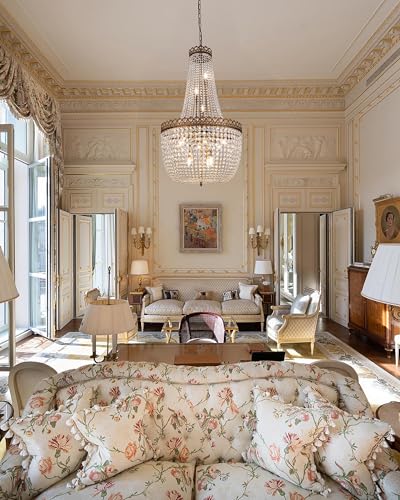 French Empire Chandelier Farmhouse Antique Crystal Chandelier Light