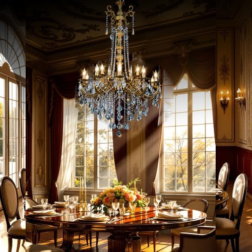 Gold Crystal Chandelier