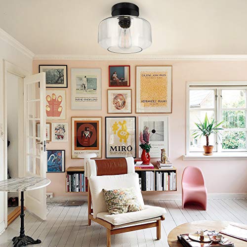 Industrial Semi Flush Mount Ceiling Light