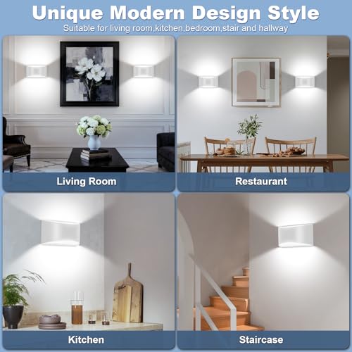 Modern LED Wall Sconces Hardwired Indoor Wall Lights Up and Down