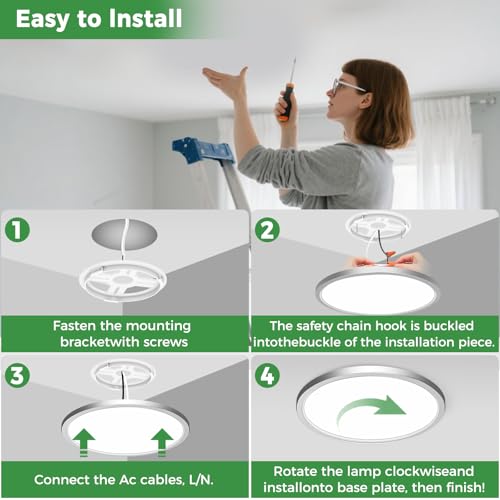 15" LED Flush Mount Ceiling Light