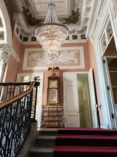 French Empire Crystal Chandelier for Entryway 12 Lights
