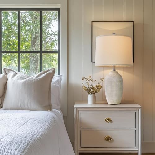 24 inch Vintage Ceramic Table Lamp with 5FT Cord