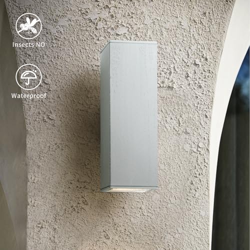 18" Modern Outdoor Porch Light in 2 Lights (2 Count)