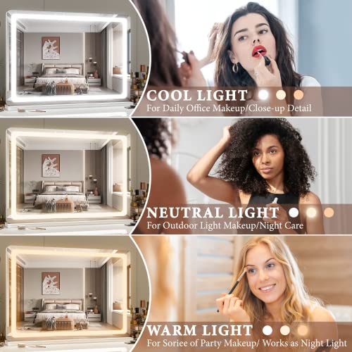 Vanity Mirror with Lights 32"x22"