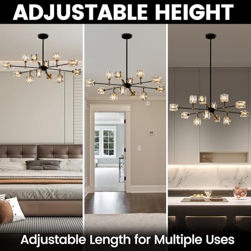 Crystal Sputnik Chandelier with 12