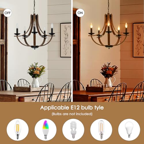 Farmhouse Chandeliers for Dining Room Light Fixture