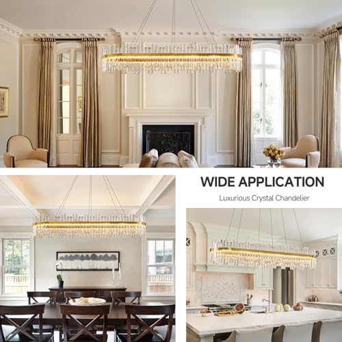 Gold Led Modern Crystal Chandelier