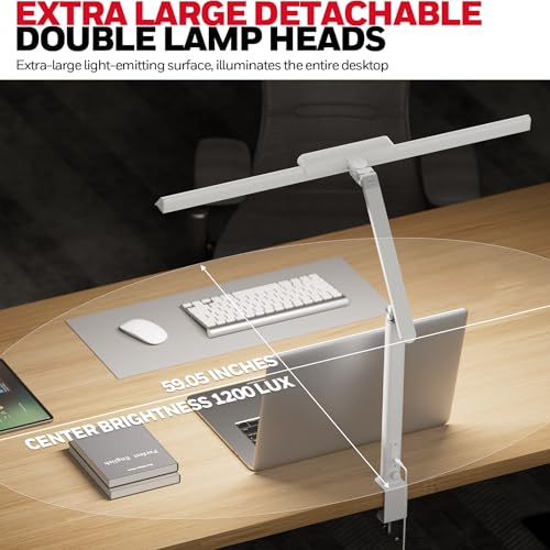 HJ1 Sunturalux LED Clamp Desk Lamp 1200LM for Computer