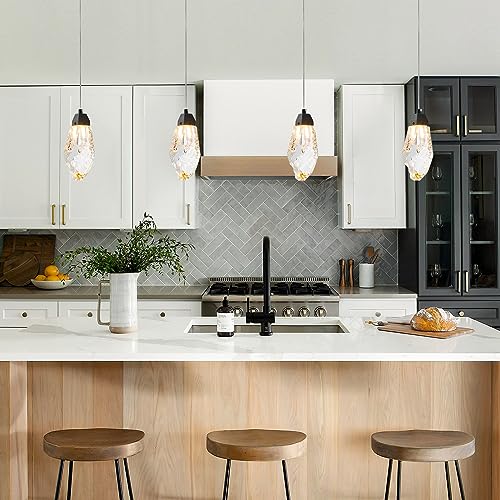Black Crystal Pendant Light