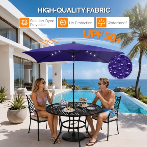9 Ft Patio Umbrella with Lights