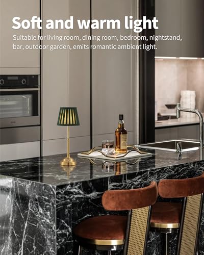 Gold Cordless LED Table Lamps Set of 2 (2 Count)