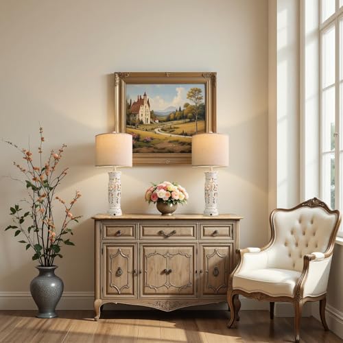 27.25” Farmhouse Table Lamps Set of 2 (2 Count)