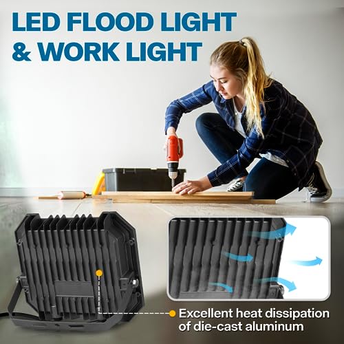 4 Pack LED Flood Lights Outdoor (4 Count)