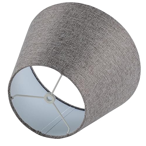 Set of 2 Medium Gray Spider Fitter Replacement Lamp Shades for Table Lamps (2 Count)