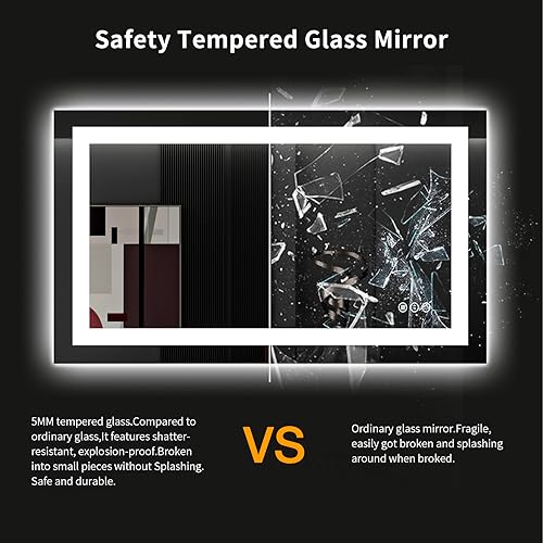 40"X24" LED Bathroom Mirror with Lights