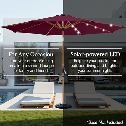 10ft Solar Market Patio Umbrella w