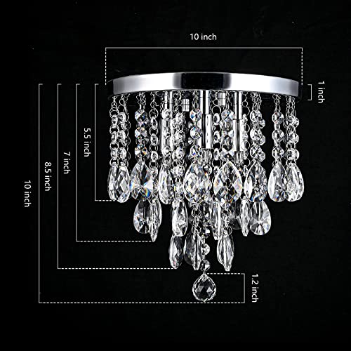 3 Light Modern Small Chandelier G9 Base