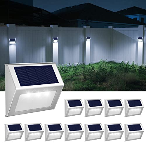 Solar Deck Lights Perfect for Fence (12 Count)