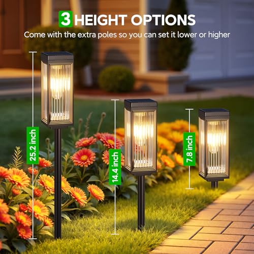 Solar Pathway Lights Outdoor (12 Count)
