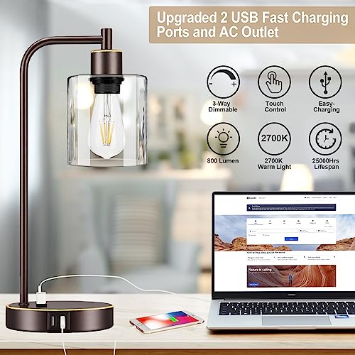 Industrial Touch Table Lamps Set of 2 (2 Count)