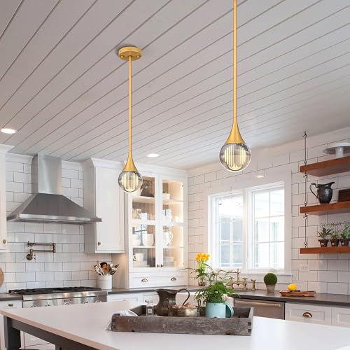 Gold Pendant Lights Kitchen Island