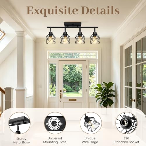 4 Lights Kitchen Lighting Fixtures Ceiling Mount (4-Light)