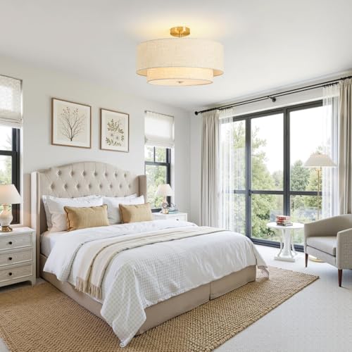 19.7" Semi Flush Mount Ceiling Light