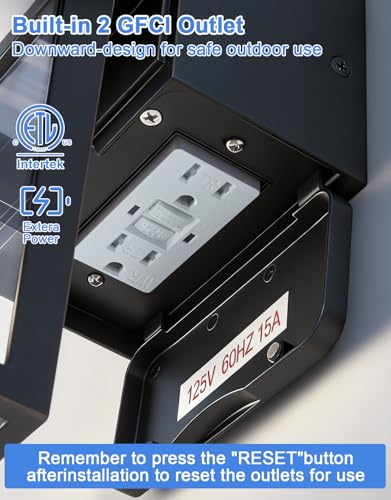 Porch Light with GFCI Outlet and Remote