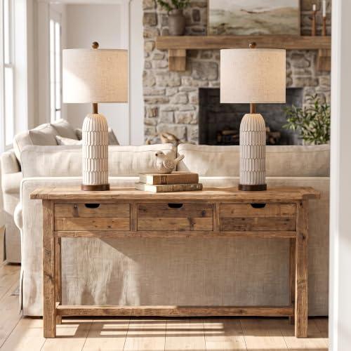 26" Bedside Table Lamps Set of 2