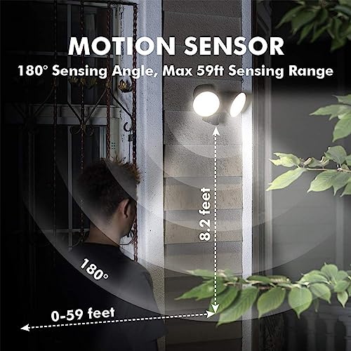 3200 Lumen 32W LED Motion Activated Integrated Dual