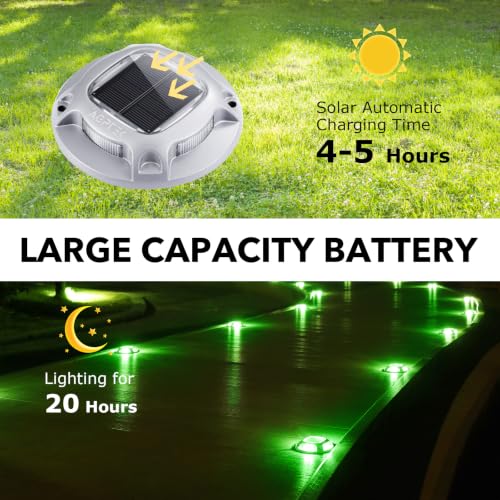 Solar Driveway Lights Outdoor 12 Pack (12 Count)