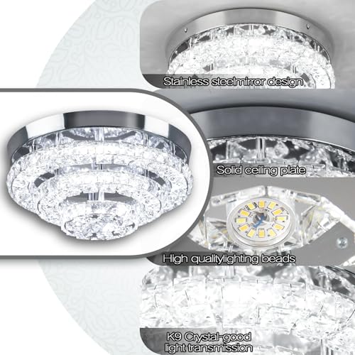 11.8" Crystal Ceiling Light