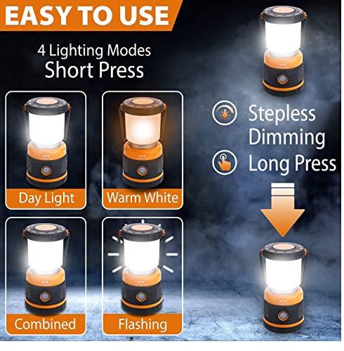 LED Camping Lantern Rechargeable (2 Count)