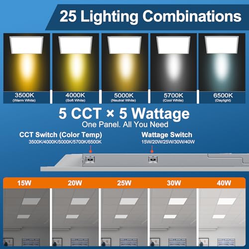 2x2 LED Flat Panel Light (2 Count)