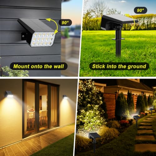 Solar Spot Lights Outdoor 8 Pack (8 Count)