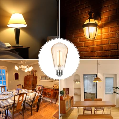 Vintage LED Edison Bulbs 40 watt Equivalent (4 Count)