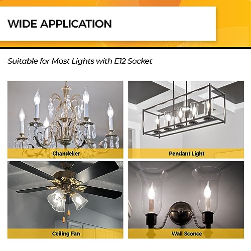 Candelabra Light Bulbs 5000K (6 Count)