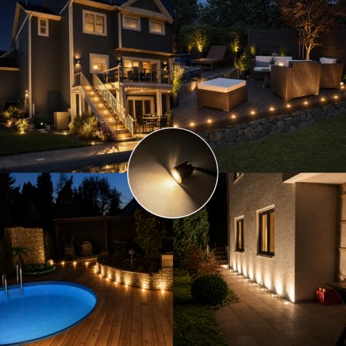 24 Pack LED Recessed Deck Lights with Protecting Shell
