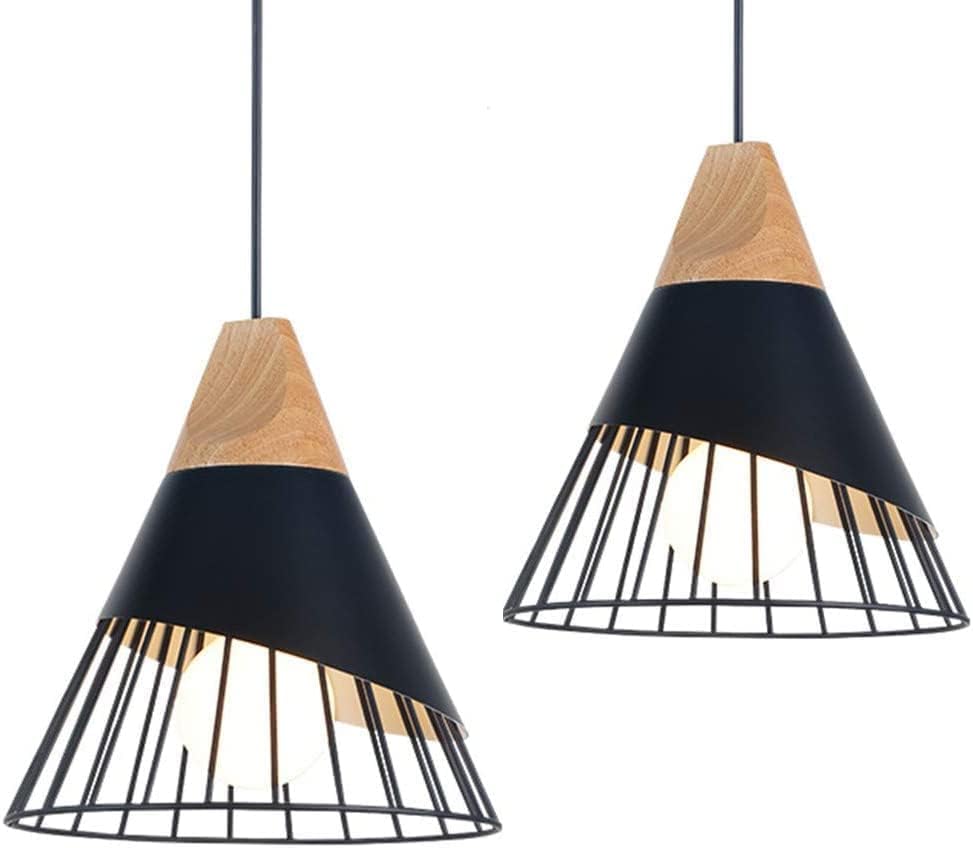 2 Pack Modern Farmhouse Pendant Light (2 Count)