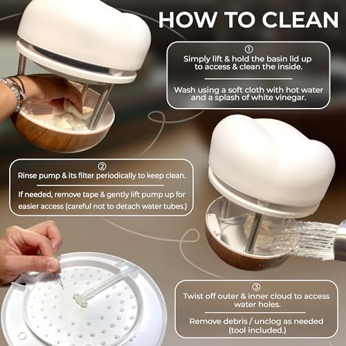Calming Cloud’ Tabletop Water Fountain