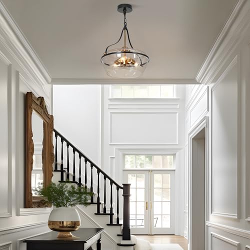 Black and Gold Chandelier (3 Count)