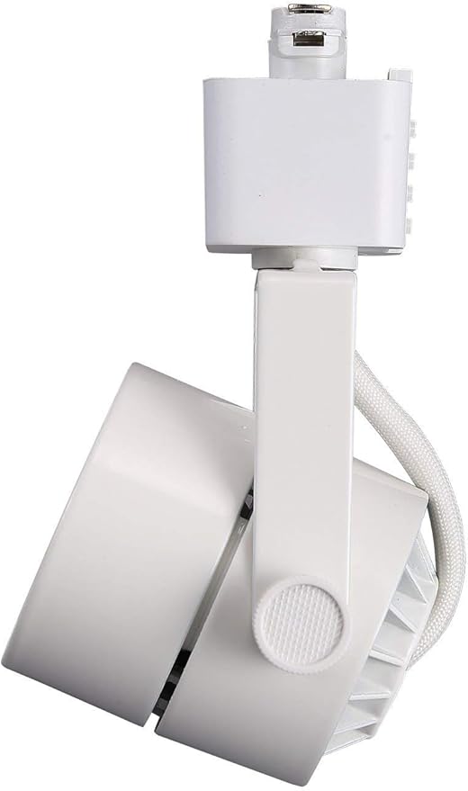 CLOUDY BAY 8W Dimmable LED Track Light Head,CRI90+ Day Light 5000K,Adjustable Tilt Angle Track Lighting Fixture,40° Angle for Accent Retail,White Finish,Halo Type- 3 Pack - Aura Lighting